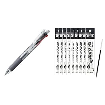 Amazon | ゼブラ クリップオンマルチ・軸透明 P-B4SA1-C+替え芯